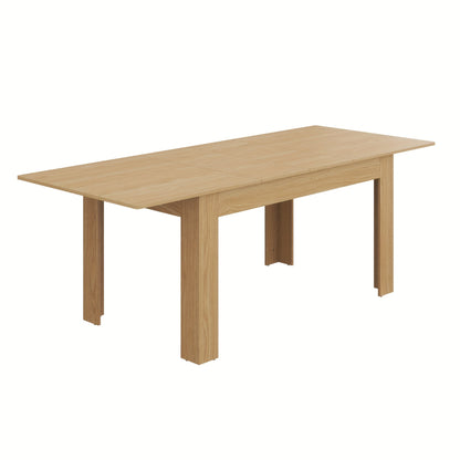 Versatile Table Modern Extendable Wooden Dining Table | 6-10 People | Wooden | Easy Assembly | Dining Room, Kitchen, Office | Contemporary | Easy Assembly