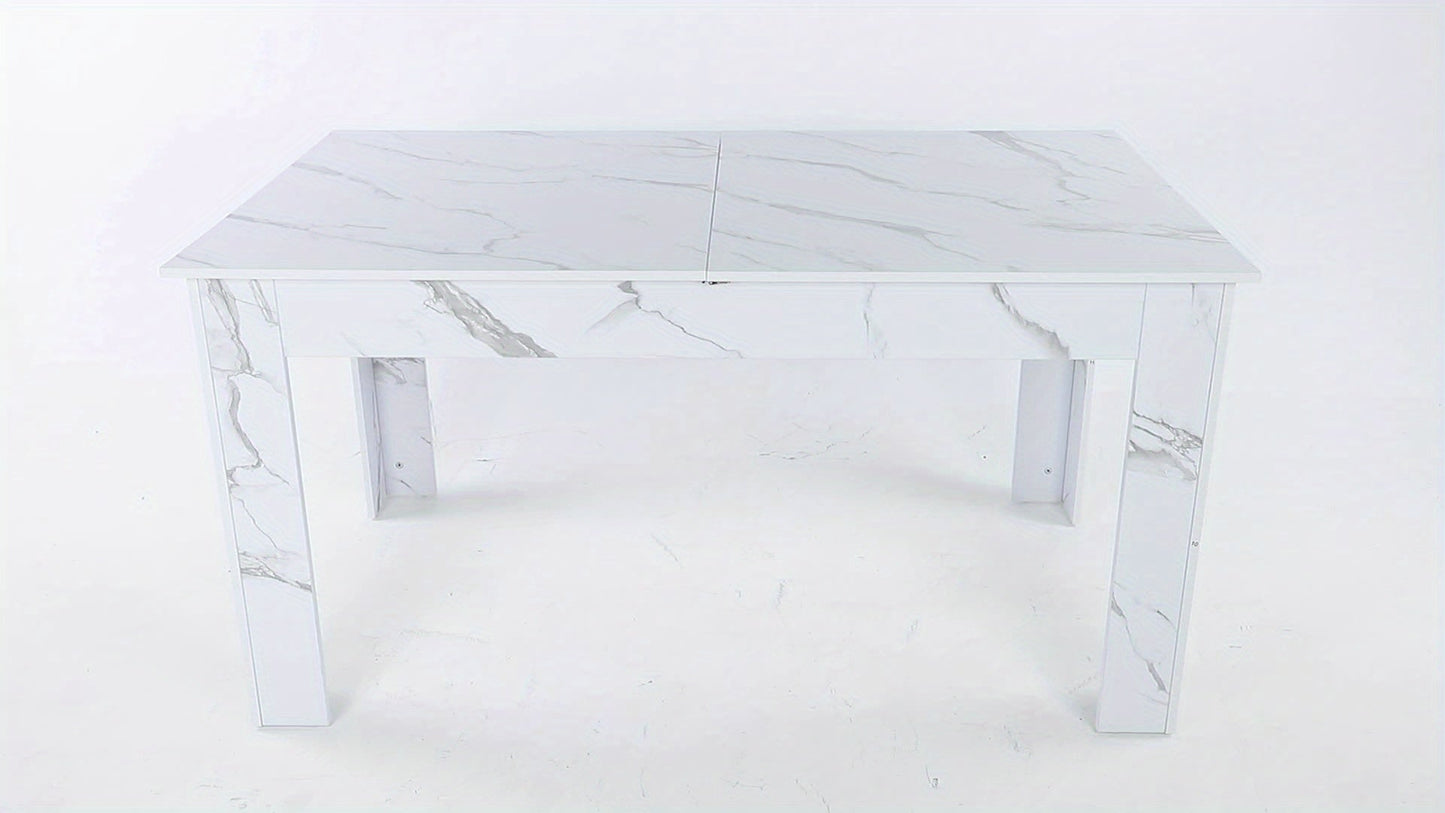 Versatile Table Modern Extendable Wooden Dining Table | 6-10 People | Wooden | Easy Assembly | Dining Room, Kitchen, Office | Contemporary | Easy Assembly